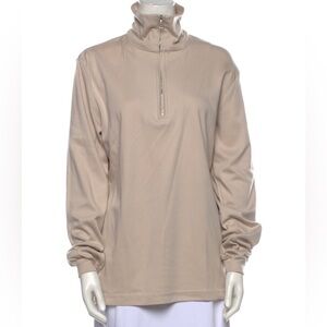 Bogner Mock Neck Long Sleeve Oversized 1/4 Zipped Sweatshirt Size M